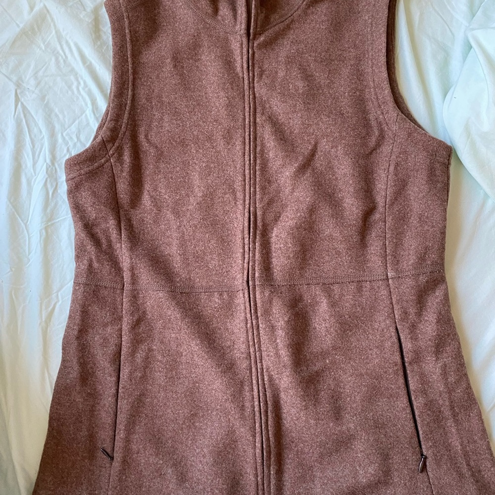 Brown pecan woolx medium vest